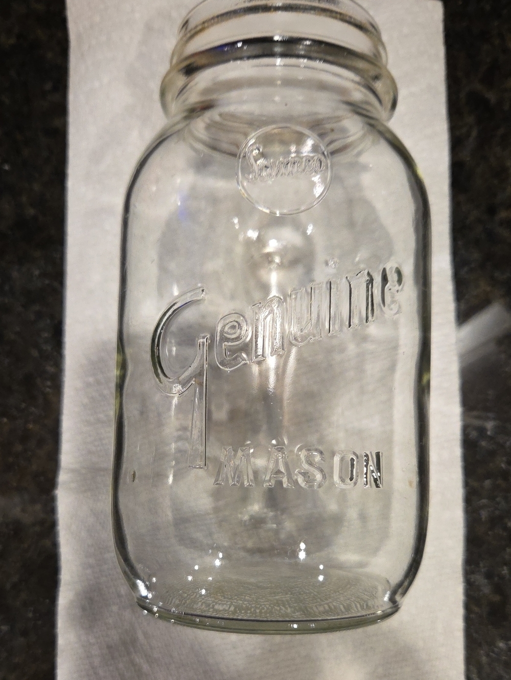 Clear Glass Storage Jar - Classic Home Dining